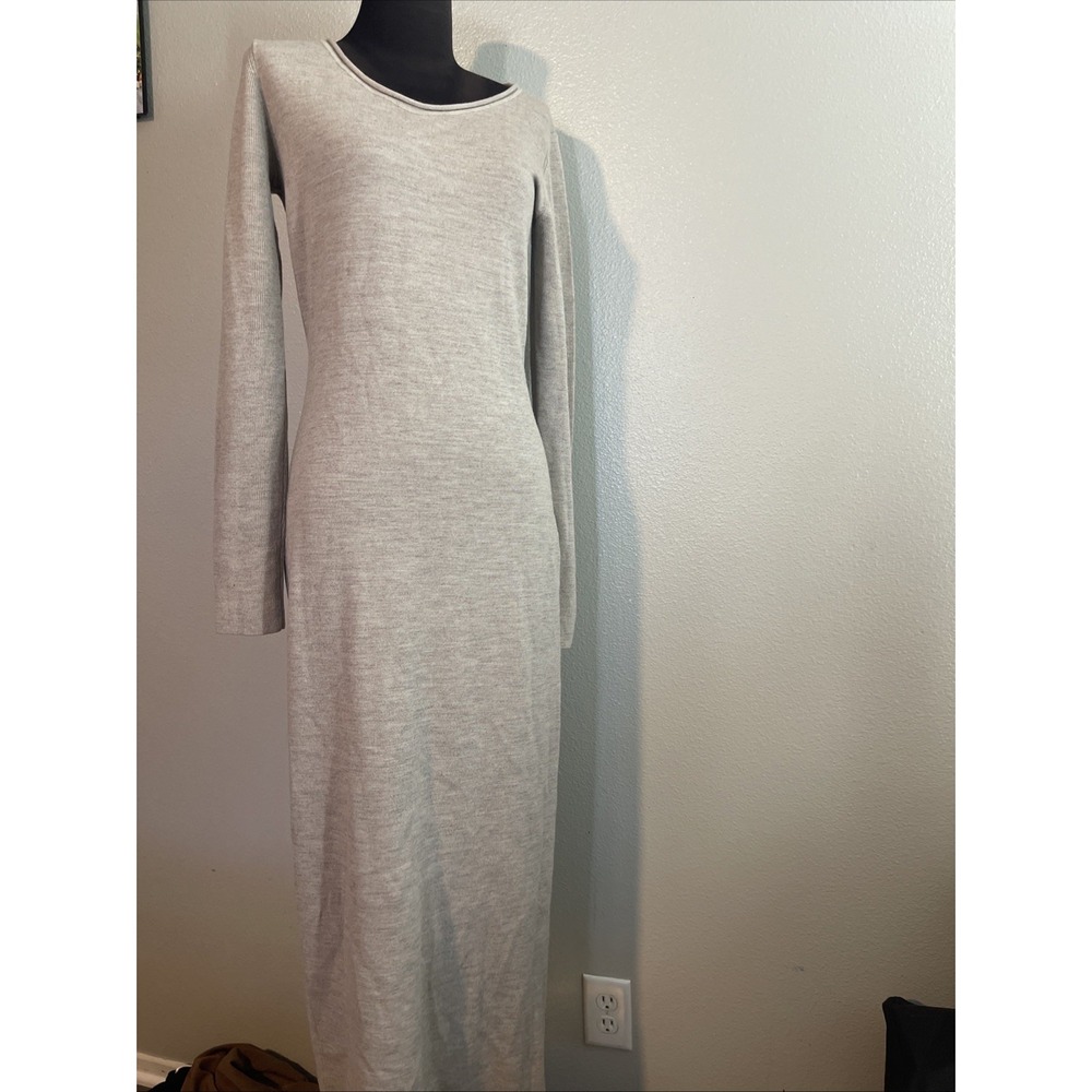 Alexander Wang Women Long Sleeves Dress Light Brown